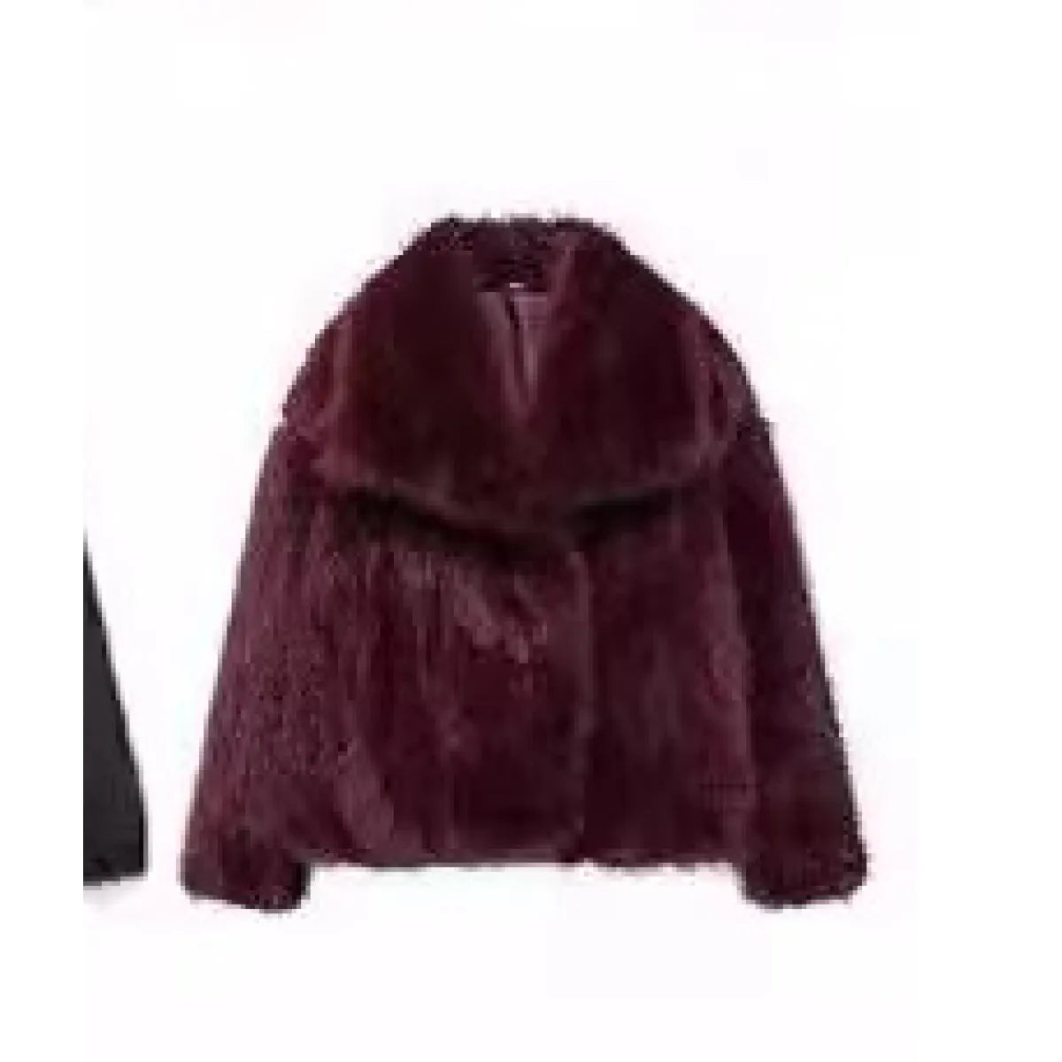 Manteau Peluche à Revers d'Hiver