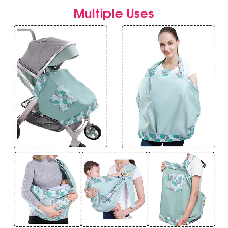 Écharpe Porte-bébé, Sling Nouveau-né et Couverture d'Allaitement