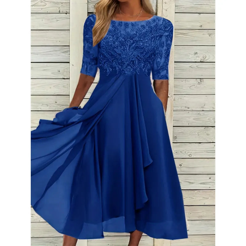 Robe de soirée et demoiselle d'honneur printemps-été pour femme