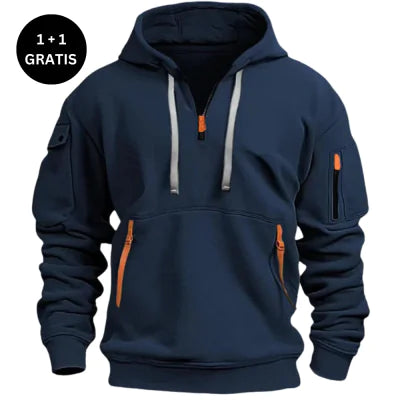 Hoodie Confort Épaules Tombantes