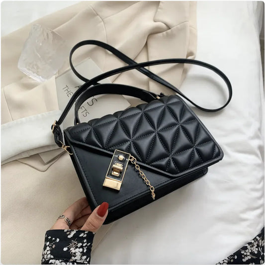 Casual Chain Rhombus Shoulder Bag